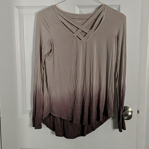 Ombre flowy blouse
